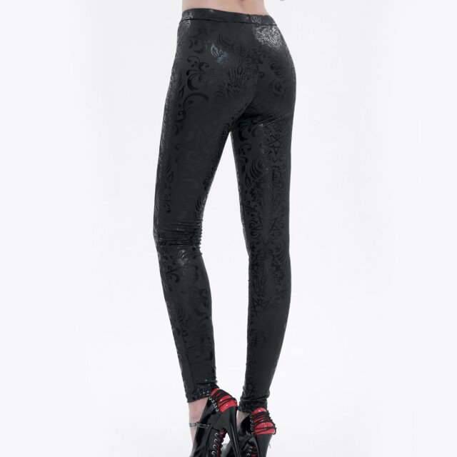 Leggings Prophecy of the Tarot with occult patent print