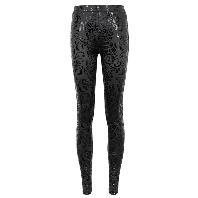 Leggings Prophecy of the Tarot with occult patent print
