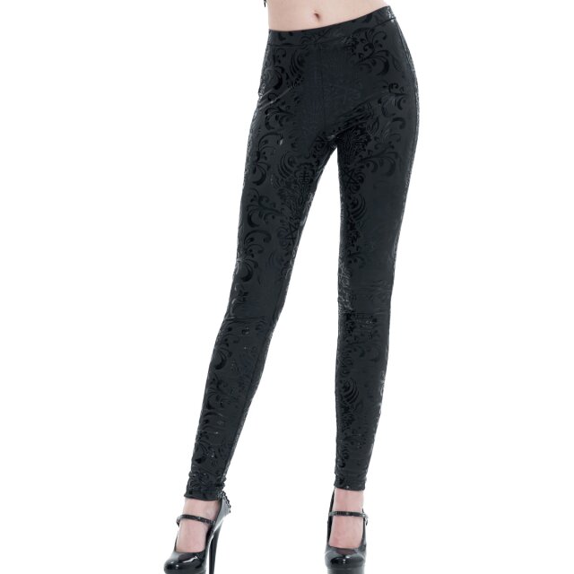Leggings Prophecy of the Tarot with occult patent print