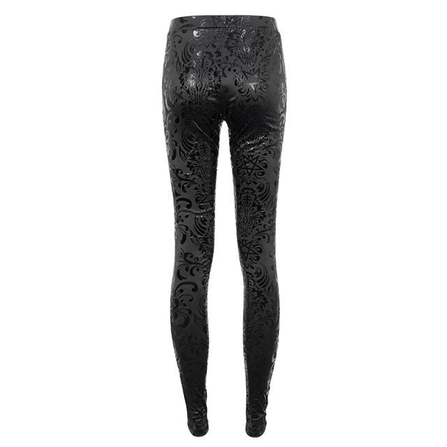 Leggings Prophecy of the Tarot with occult patent print