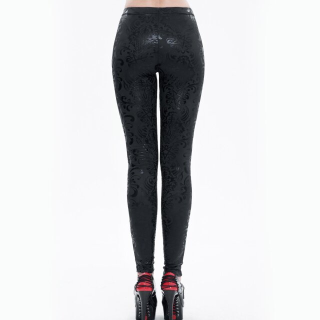 Leggings Prophecy of the Tarot with occult patent print