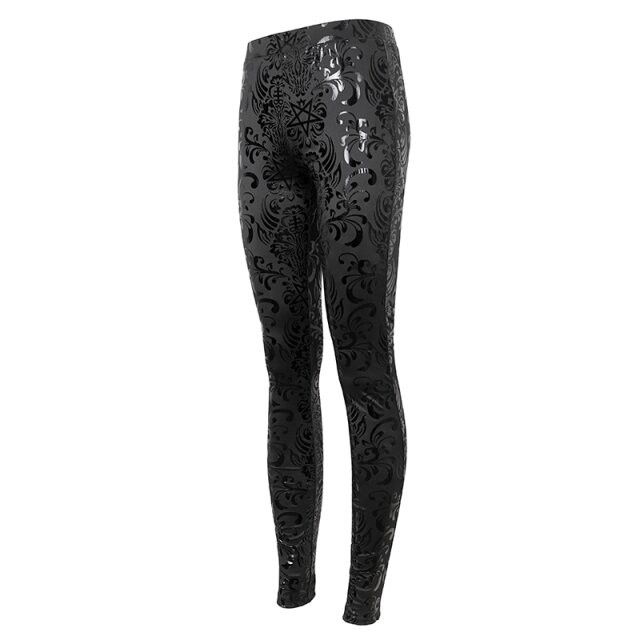 Leggings Prophecy of the Tarot with occult patent print