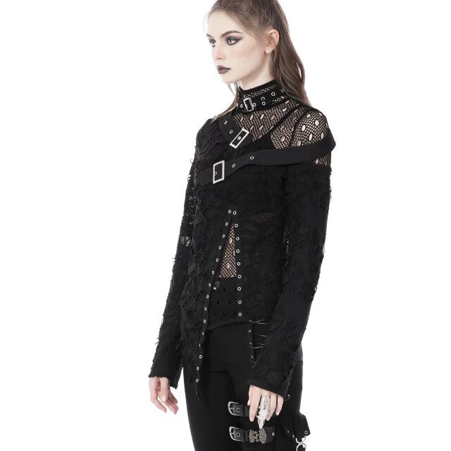 Langarm Punk Shirt Heavan2Hell XXL