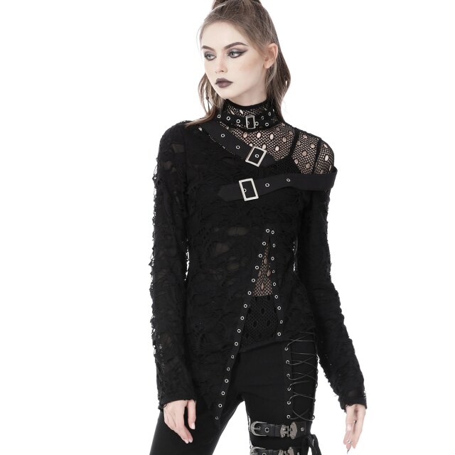 Langarm Punk Shirt Heavan2Hell XXL
