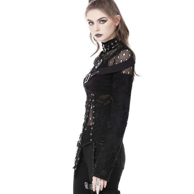Langarm Punk Shirt Heavan2Hell XXL