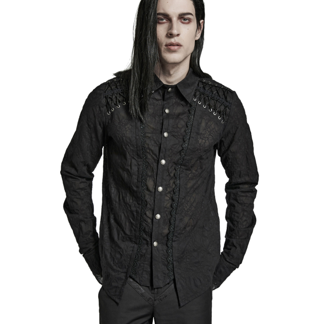 Victorian Goth Shirt Camelot with Lacing