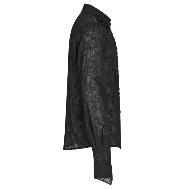 Victorian Goth Shirt Through the Eyes of Master Camelot with Lacing