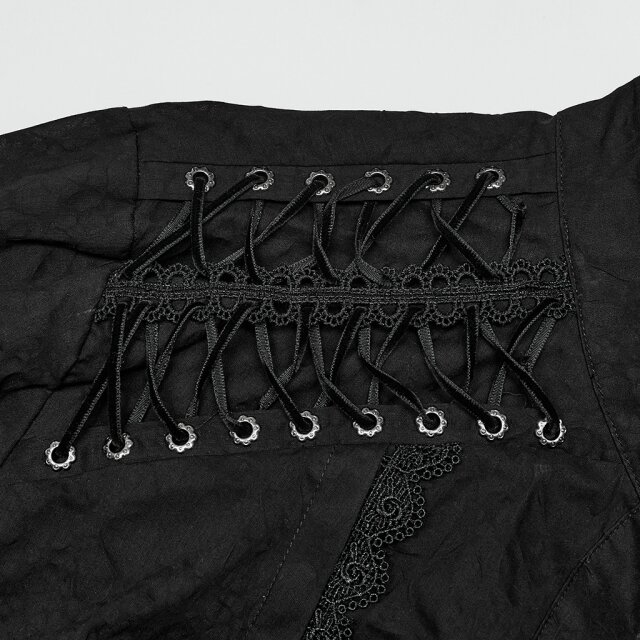 Victorian Goth Shirt Through the Eyes of Master Camelot with Lacing