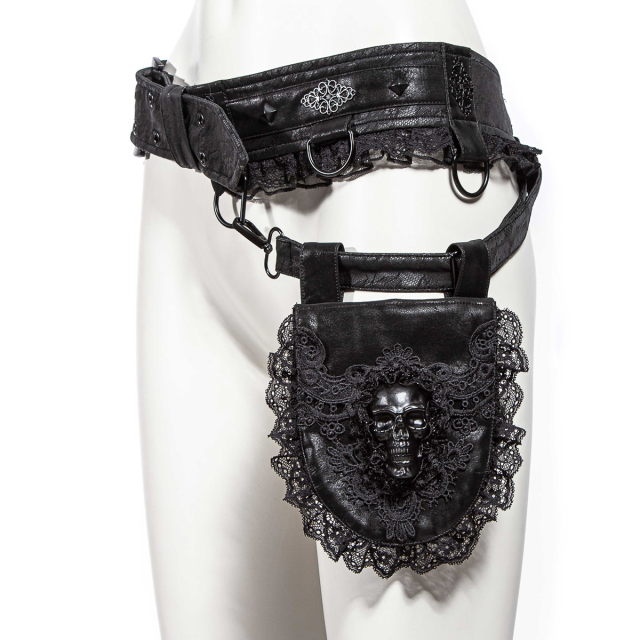 Waist bag Misfits with skull and ruffles