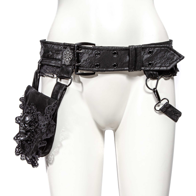 Waist bag Misfits with skull and ruffles
