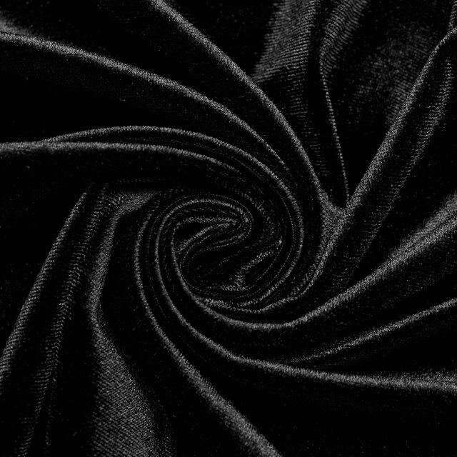 Langes PUNK RAVE Samtkleid My Precious Scarlett in uni-schwarz oder rot-schwarz