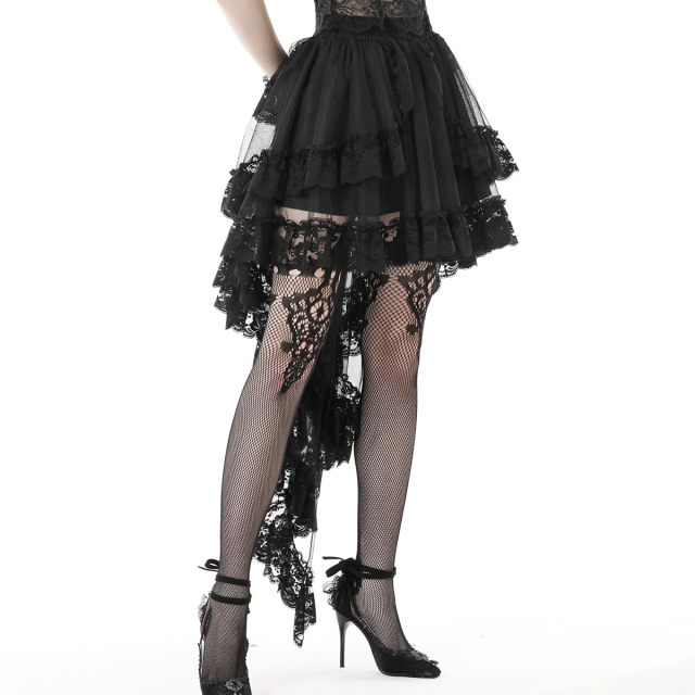 High Low Flounce Skirt Ghostess with Lace