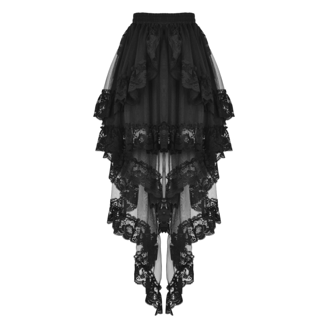 High Low Flounce Skirt Ghostess with Lace