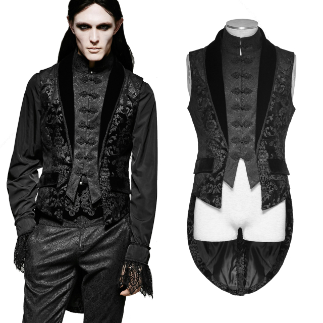 PUNK RAVE waistcoat (Y-696) with tailcoat laps in brocade...