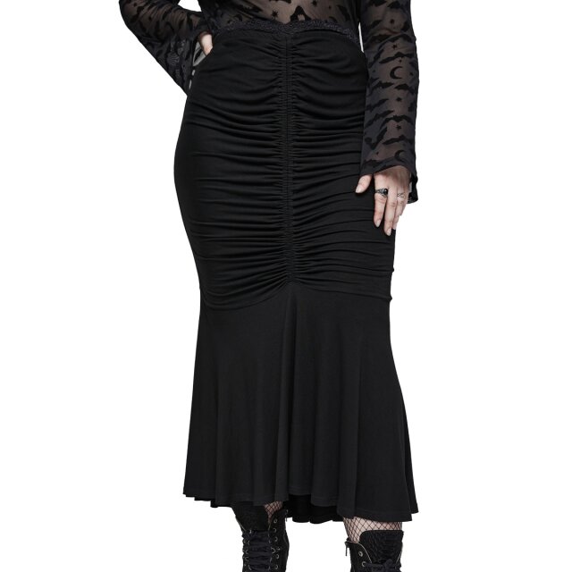 Punk Rave Midi Meerjungfrauen-Rock The Wicked Lady Jezebel