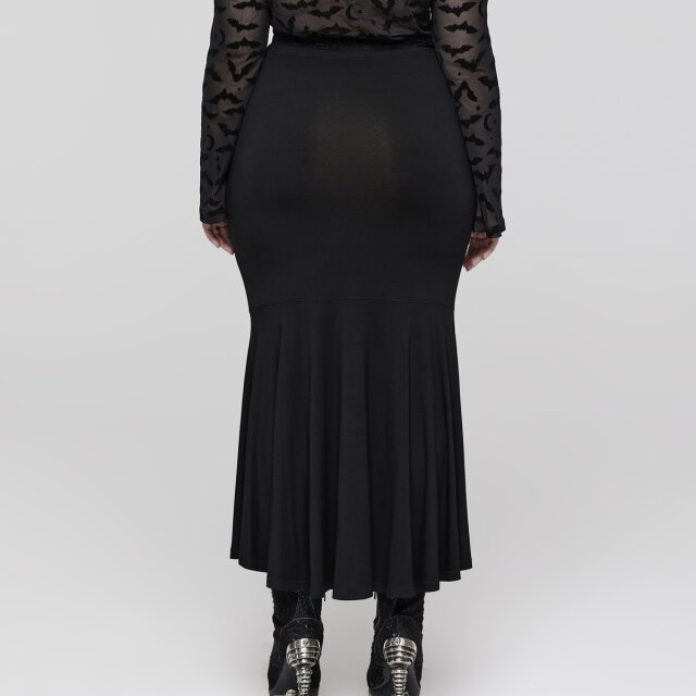 Punk Rave Midi Meerjungfrauen-Rock The Wicked Lady Jezebel