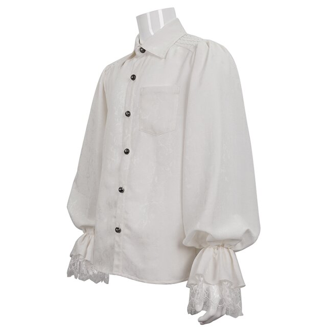 Elegant Devil Fashion Shirt The Cardinals Son with Wide Sleeves black