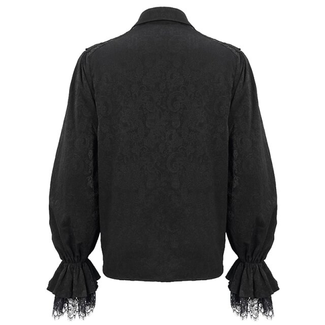 Elegant Devil Fashion Shirt The Cardinals Son with Wide Sleeves black