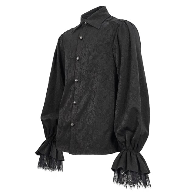 Elegant Devil Fashion Shirt The Cardinals Son with Wide Sleeves white