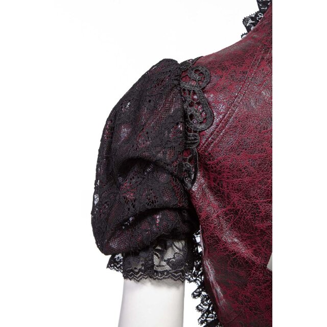 Kurzarm Gothic Bolero Alicents Dreams in schwarz oder rot-schwarz
