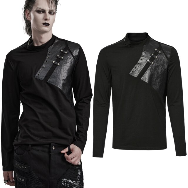 PUNK RAVE long-sleeved mens shirt (WT-851BK) with...