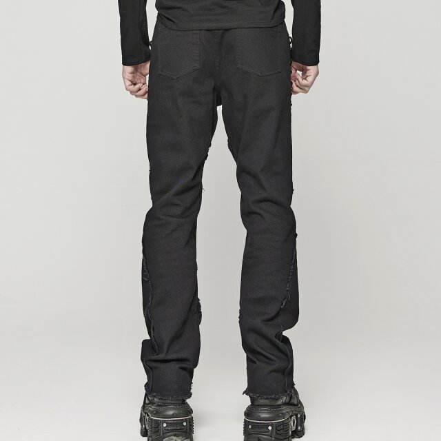 Gothic Stretch-Jeans Morbid Soul mit Spinnennetz