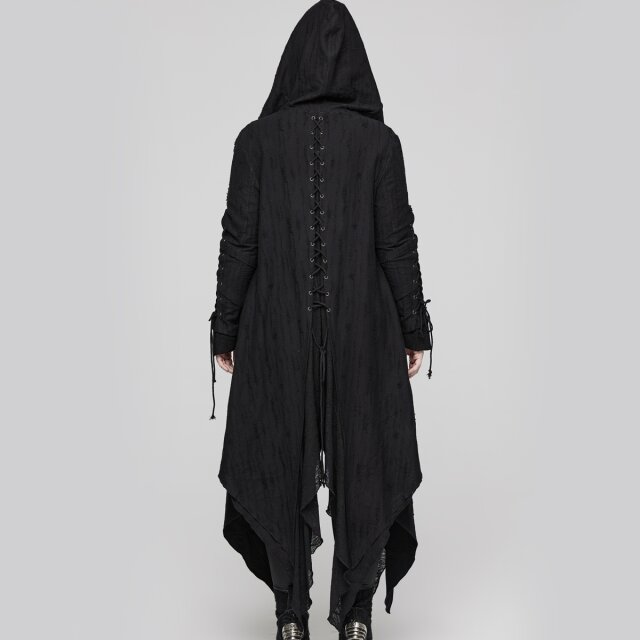 PUNK RAVE langes Zipfel-Cardigan Enchanted Darkness mit Hood XXL
