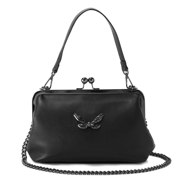 KILLSTAR Charming Shroom Handbag - Bow bag made of black...