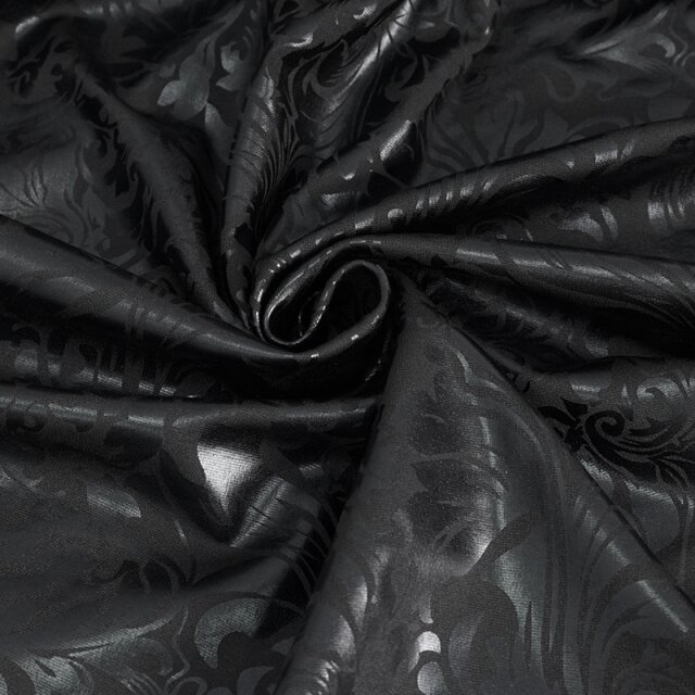 Shiny Gothic Leggings Moonless with Lace