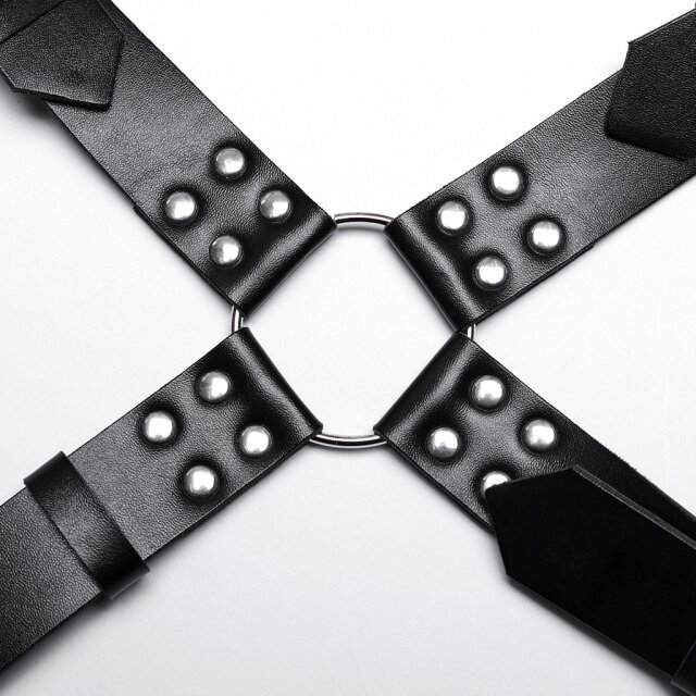Punk Rave Leatherette Harness Alcatraz