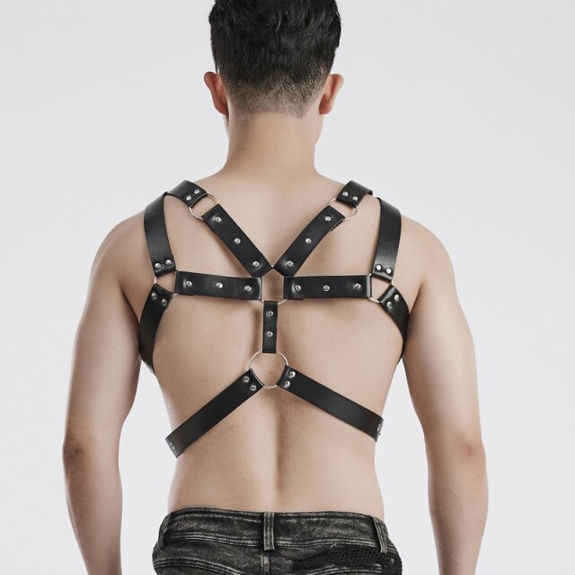 Punk Rave Leatherette Harness Alcatraz
