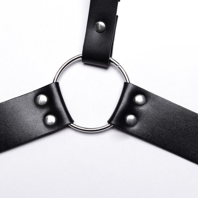 Punk Rave Leatherette Harness Alcatraz