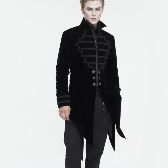 Victorian Goth Velvet Frock Coat Götterdämmerung