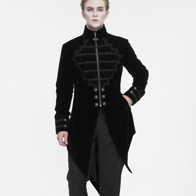 Victorian Goth Velvet Frock Coat Götterdämmerung