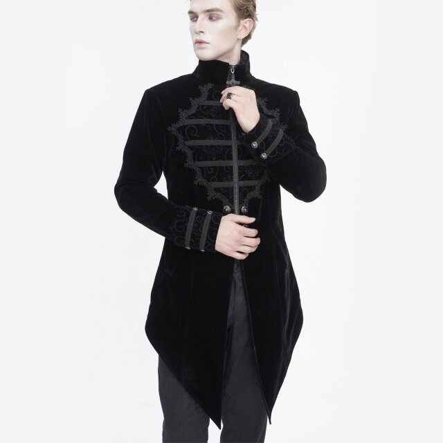Victorian Goth Velvet Frock Coat Götterdämmerung