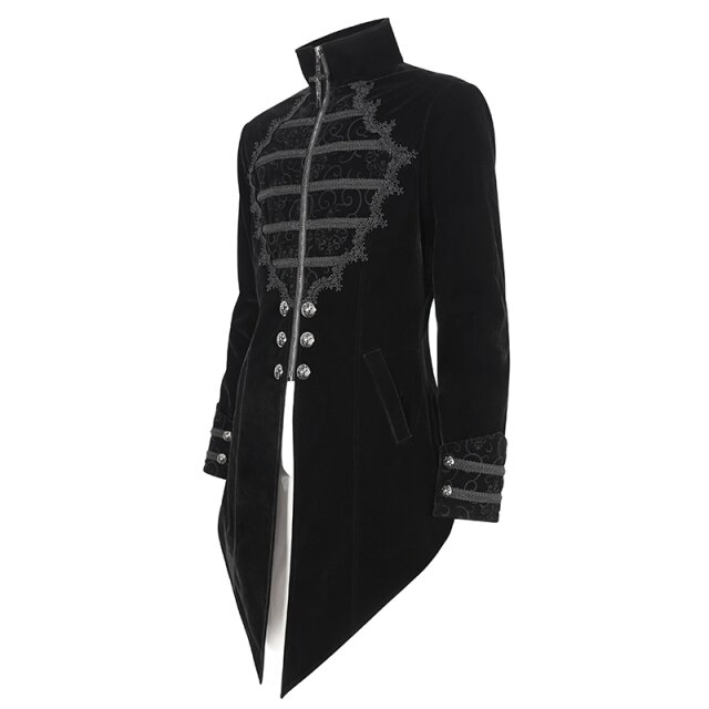 Victorian Goth Velvet Frock Coat Götterdämmerung