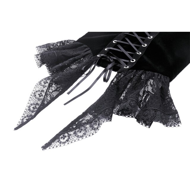 Victorian Goth Korsagentop Tragedy mit Schößchen XL