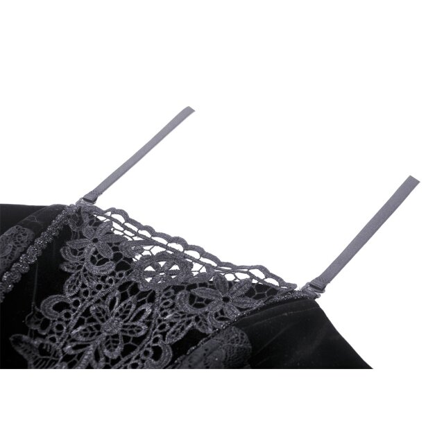 Victorian Goth Korsagentop Tragedy mit Schößchen XL