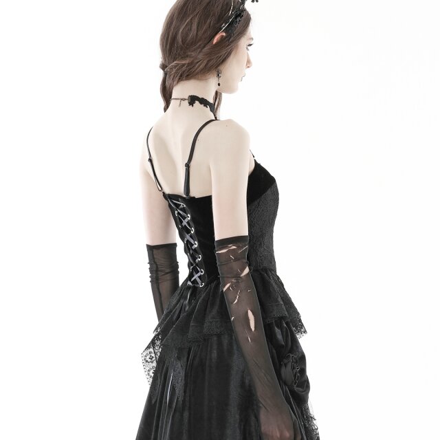 Victorian Goth Korsagentop Tragedy mit Schößchen XL