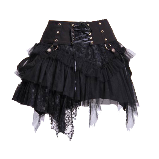 Tull-mini skirt Witchcraft with detachable belt