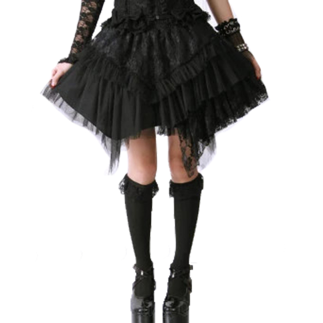 Tull-mini skirt Witchcraft with detachable belt