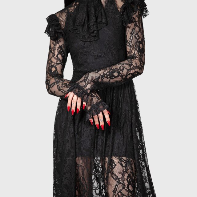 KILLSTAR Enmity Maxi Kleid aus Spitze XXL