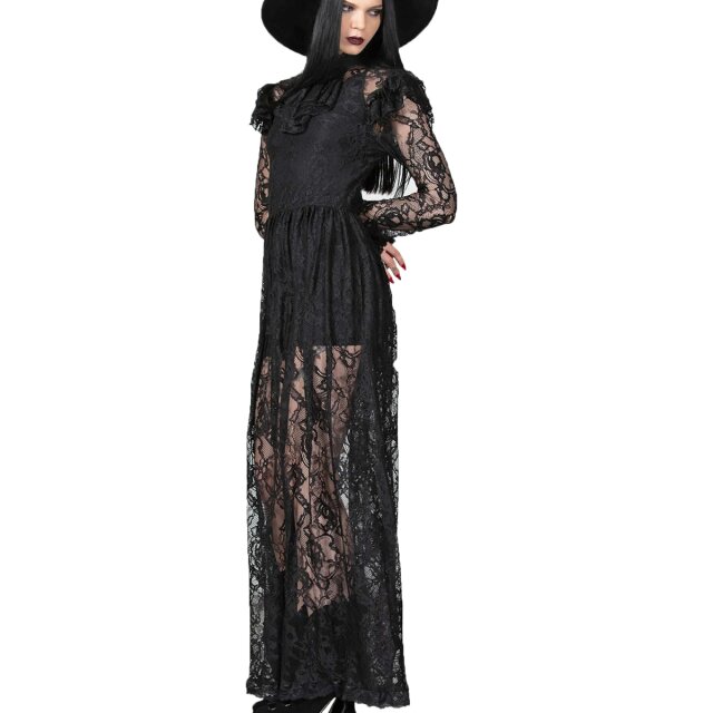 KILLSTAR Enmity Maxi Kleid aus Spitze XXL