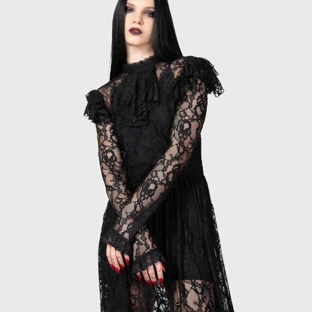 KILLSTAR Enmity Maxi Kleid aus Spitze XXL