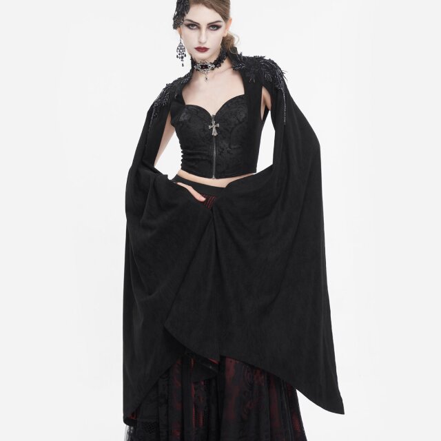 Gothic Velour Glimmer in the Moonlight Estella with XXL Sleeves