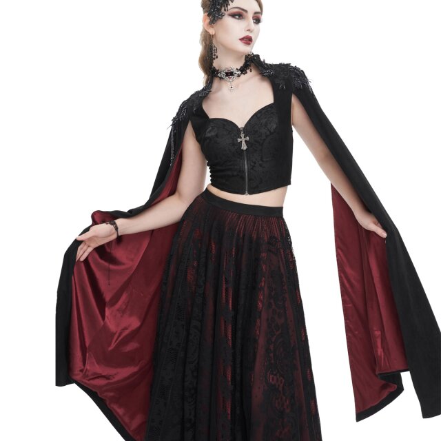 Gothic Velour Glimmer in the Moonlight Estella with XXL Sleeves