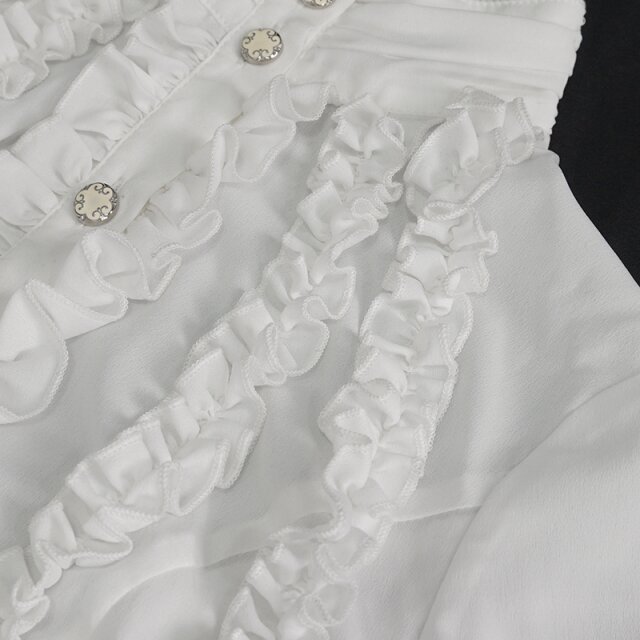 Devil Fashion ruched shirt Baronessa delle Ombre in black or white