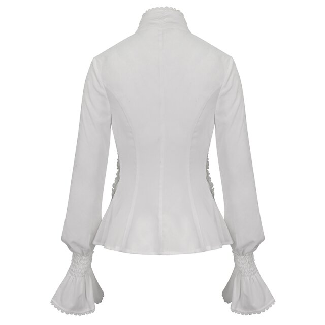 Devil Fashion ruched shirt Baronessa delle Ombre in black or white