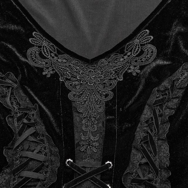 PUNK RAVE Plus Size Maxi Velvet Dress Mystic Moonlit Nights