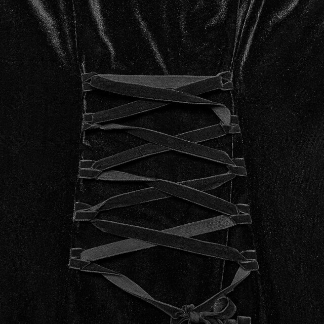 PUNK RAVE Plus Size Maxi Velvet Dress Mystic Moonlit Nights